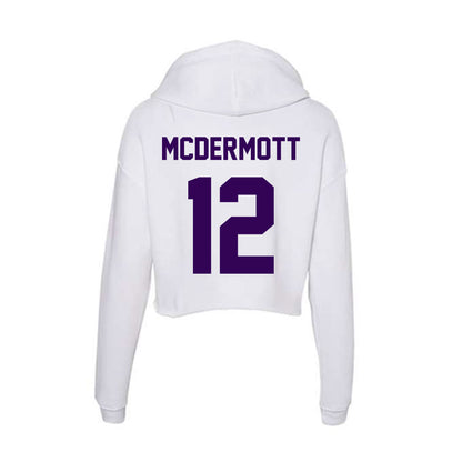 Kansas State - NCAA Women's Volleyball : Sydney McDermott - Women's Crop Fleece Hoodie-1