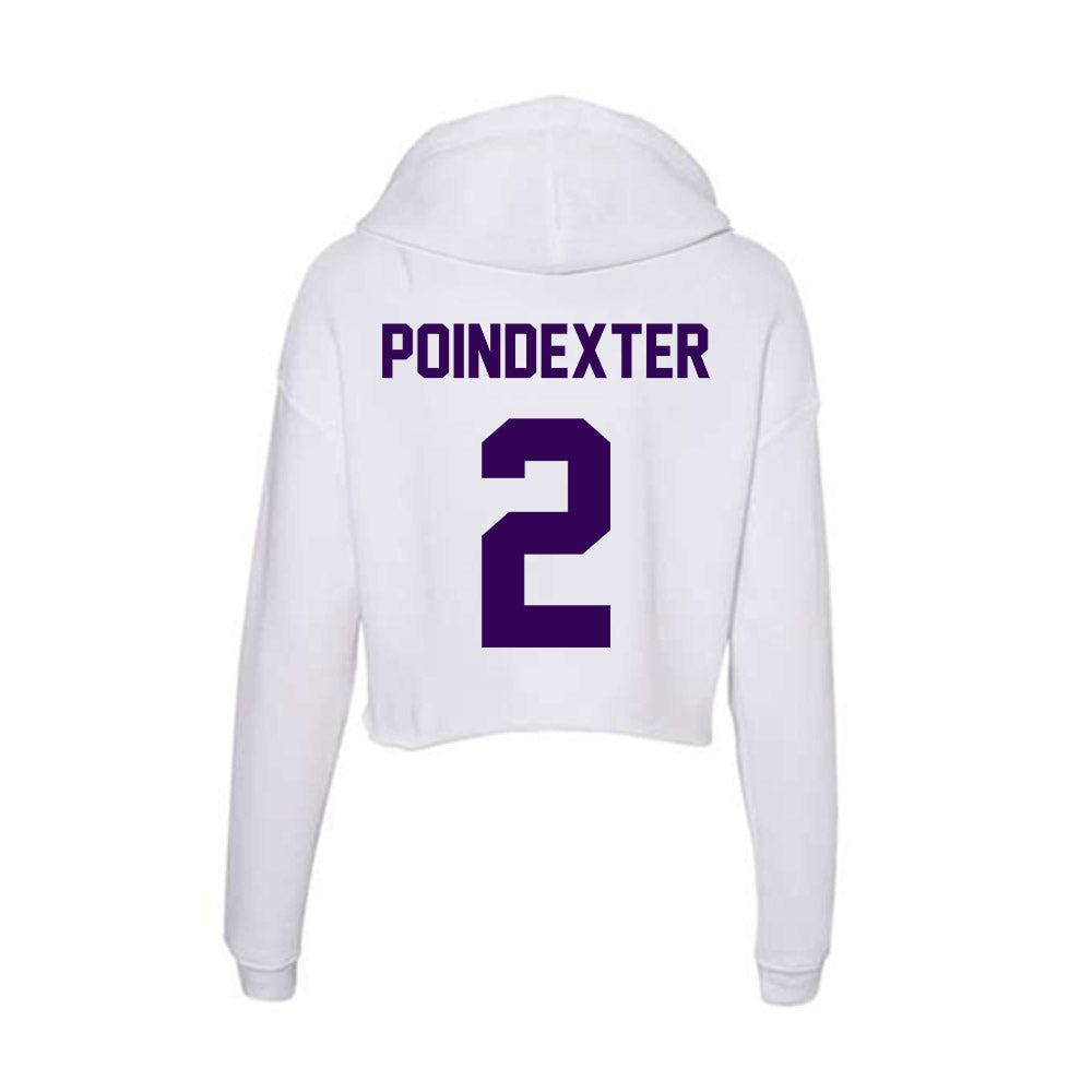 Kansas State - NCAA Women's Basketball : Temira Poindexter - Women's Crop Fleece Hoodie-1