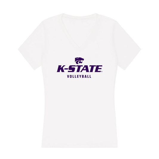 Kansas State - NCAA Women's Volleyball : Jordyn Williams - Women's V-Neck T-Shirt-0
