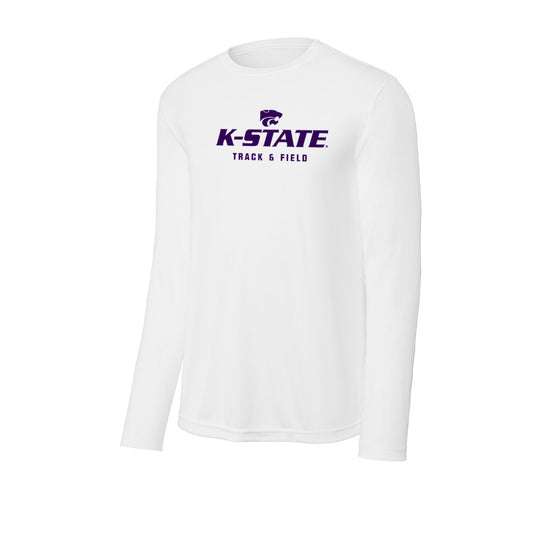 Kansas State - NCAA Men's Track & Field : Dorian Charles - Activewear Long Sleeve T-Shirt-0