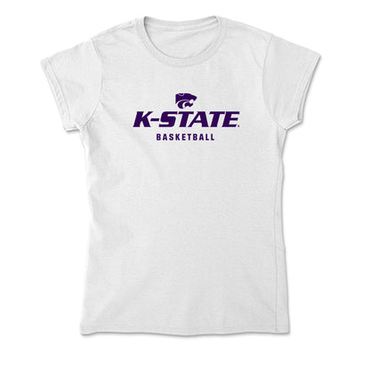 Kansas State - NCAA Men's Basketball : Nate Johnson - Soft Style Women’s T-Shirt-0