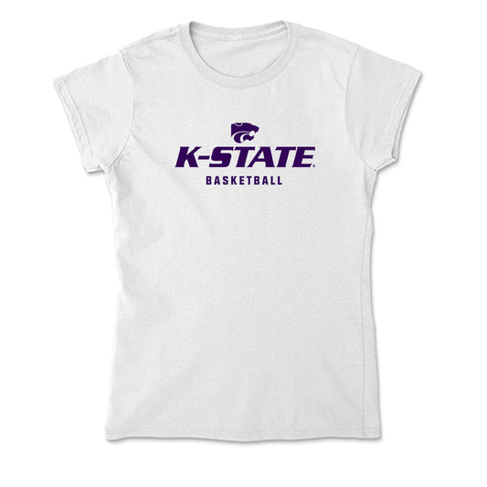 Kansas State - NCAA Men's Basketball : Nate Johnson - Soft Style Women’s T-Shirt-0