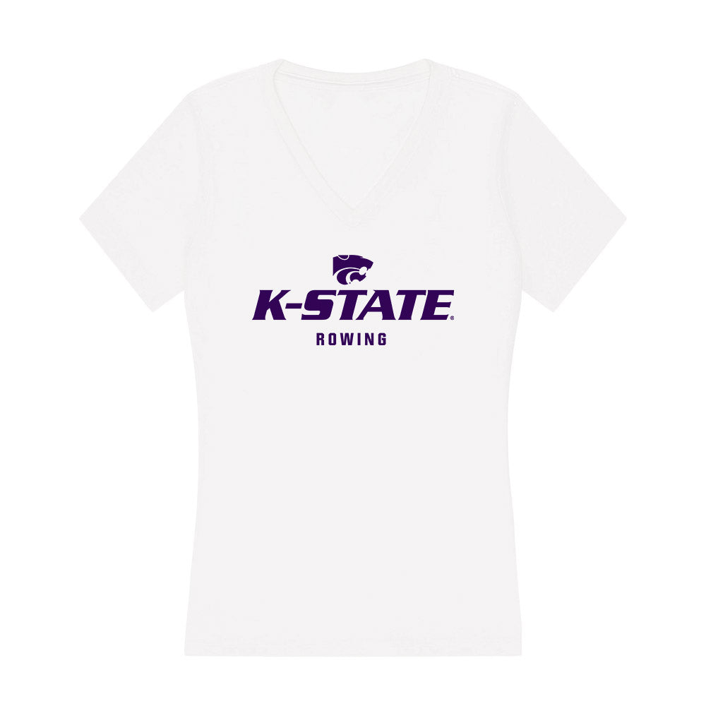 Kansas State - NCAA Women's Rowing : Abigail Huonder - Women's V-Neck T-Shirt-0