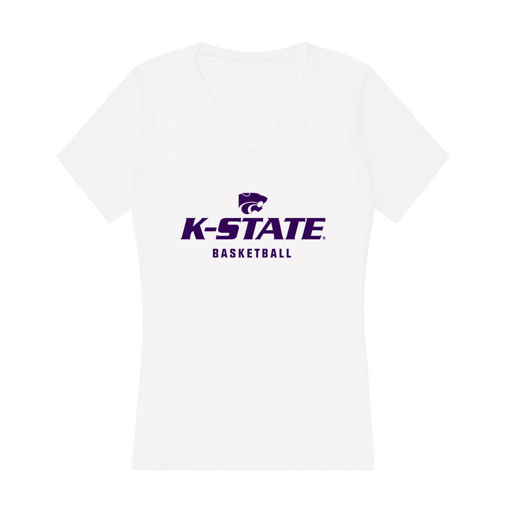 Kansas State - NCAA Women's Basketball : Temira Poindexter - Women's V-Neck T-Shirt-0