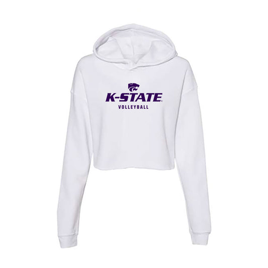 Kansas State - NCAA Women's Volleyball : Reagan Fox - Women's Crop Fleece Hoodie-0