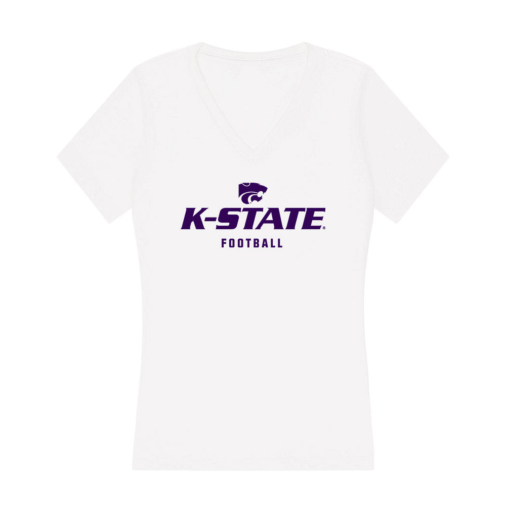 Kansas State - NCAA Football : Mason Olguin - Women's V-Neck T-Shirt-0
