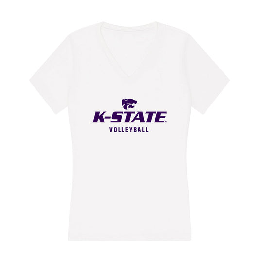 Kansas State - NCAA Women's Volleyball : Reagan Fox - Women's V-Neck T-Shirt-0