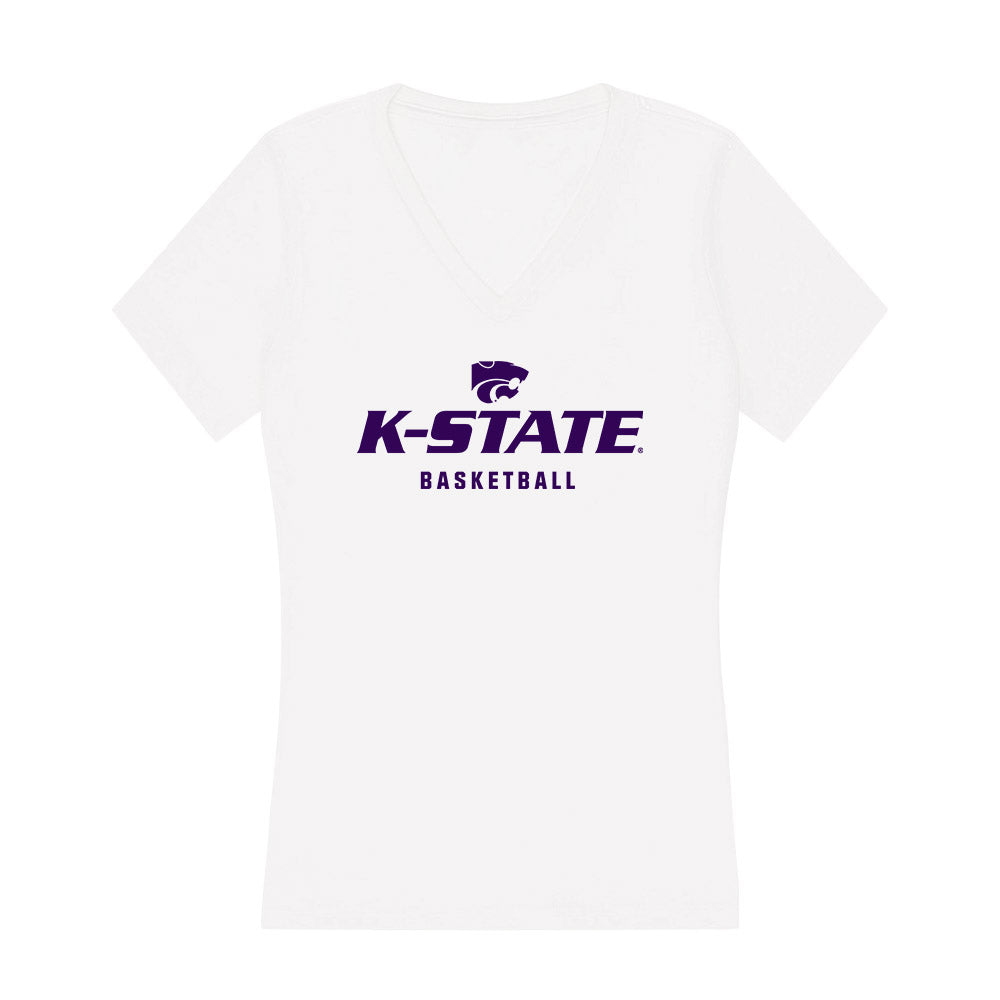 Kansas State - NCAA Women's Basketball : Nastja Claessens - Women's V-Neck T-Shirt-0