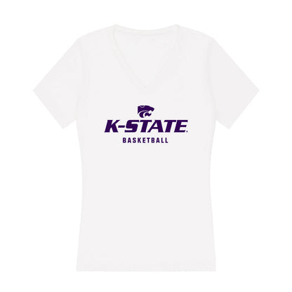 Kansas State - NCAA Women's Basketball : Aniya' Foy - Women's V-Neck T-Shirt-0