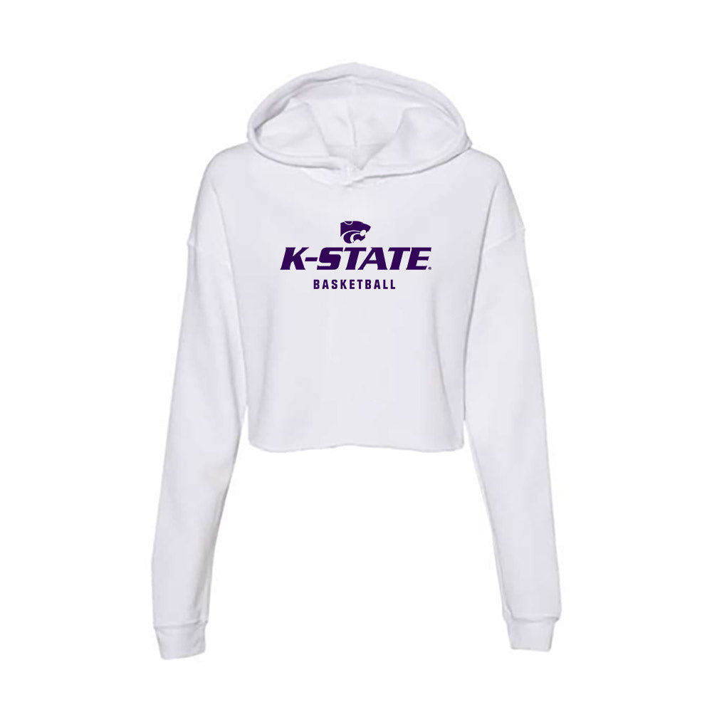 Kansas State - NCAA Men's Basketball : Dorin Buca - Women's Crop Fleece Hoodie-0