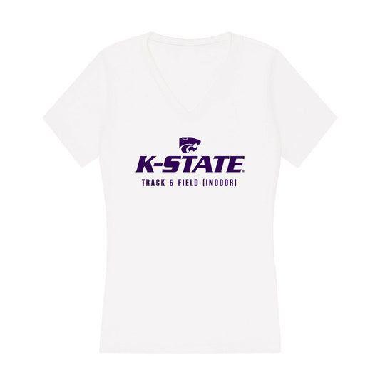 Kansas State - NCAA Women's Track & Field : Claire Bybee - Women's V-Neck T-Shirt-0