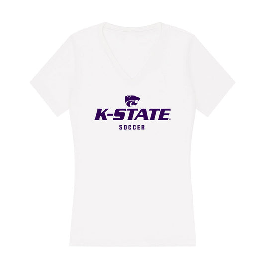 Kansas State - NCAA Women's Soccer : Maddie Sibbing - Women's V-Neck T-Shirt-0