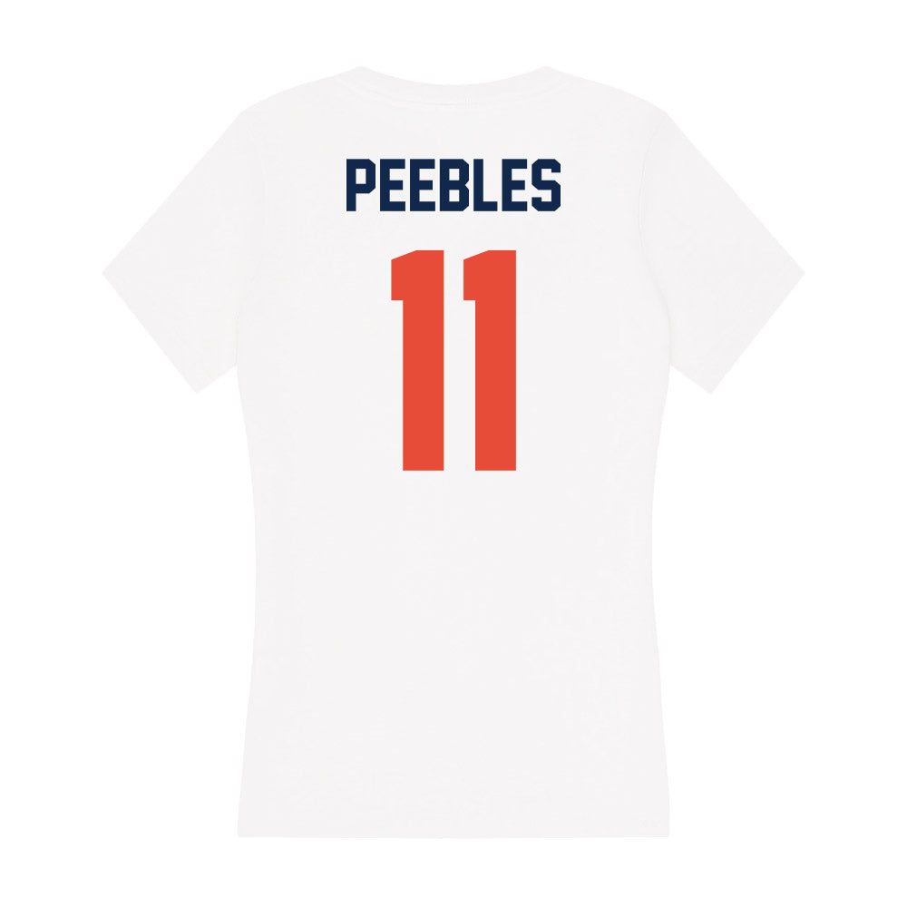 Illinois - NCAA Women's Basketball : Jada Peebles - Women's V-Neck T-Shirt-1