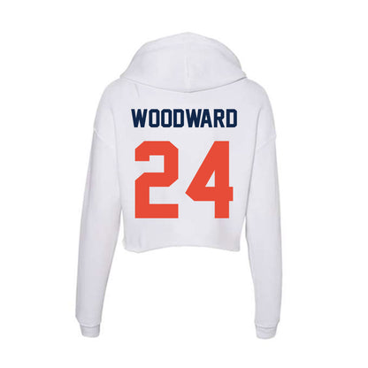 Illinois - NCAA Football : Vernon Woodward - Women's Crop Fleece Hoodie-1