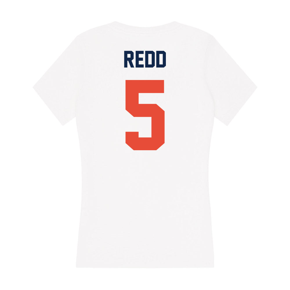 Illinois - NCAA Men's Basketball : AJ Redd - Women's V-Neck T-Shirt-1