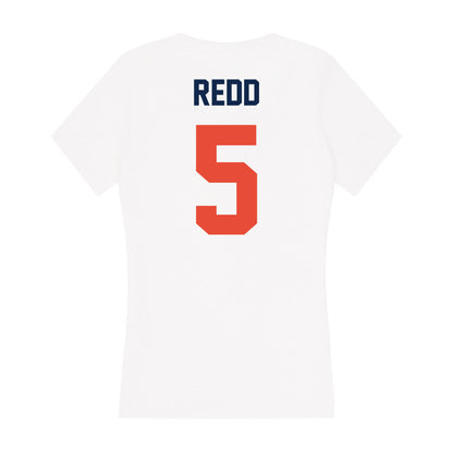 Illinois - NCAA Men's Basketball : AJ Redd - Women's V-Neck T-Shirt-1