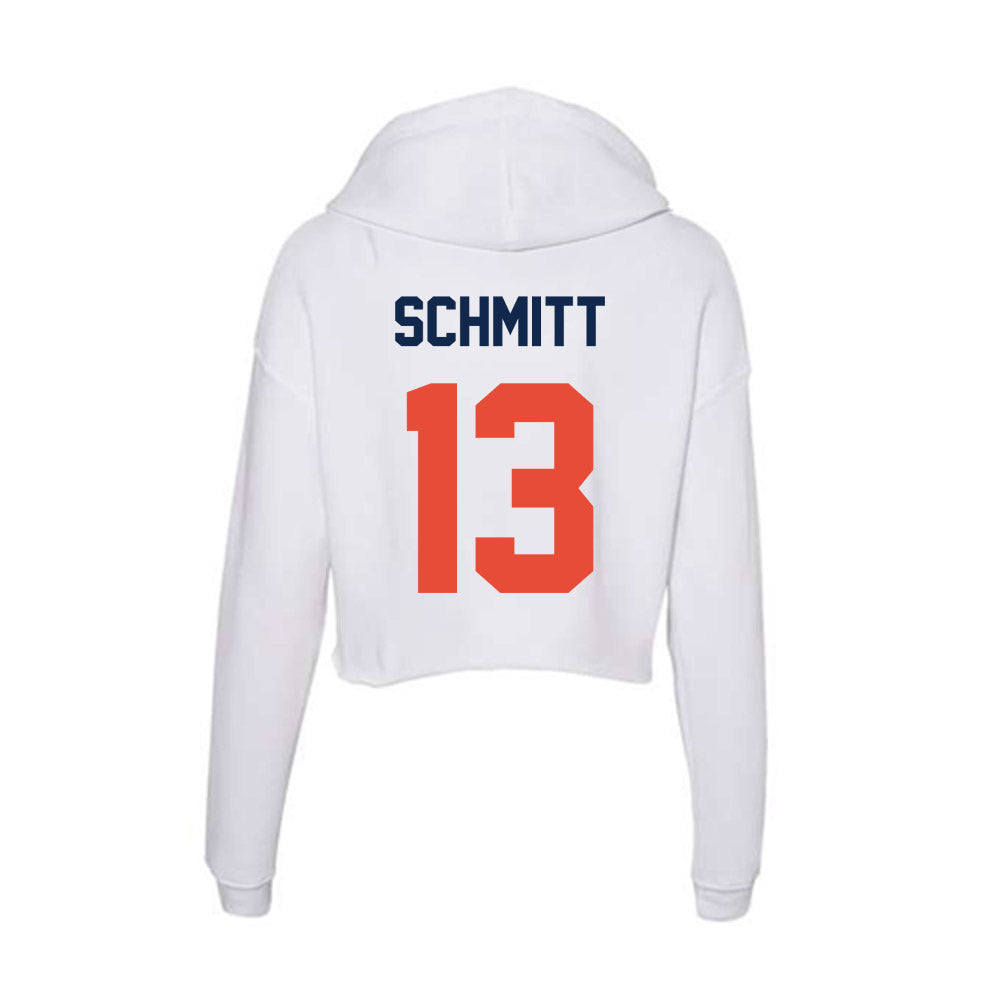 Illinois - NCAA Baseball : Tylet Schmitt - Women's Crop Fleece Hoodie-1