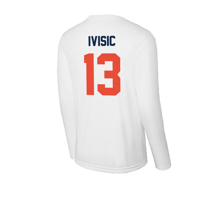 Illinois - NCAA Men's Basketball : Tomislav Ivisic - Activewear Long Sleeve T-Shirt-1