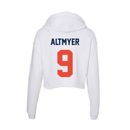 Illinois - NCAA Football : Luke Altmyer - Women's Crop Fleece Hoodie-1