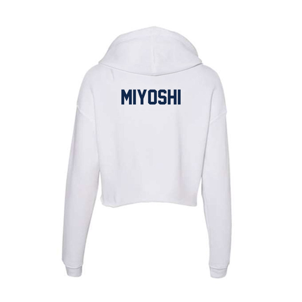 Illinois - NCAA Men's Tennis : Kenta Miyoshi - Women's Crop Fleece Hoodie-1