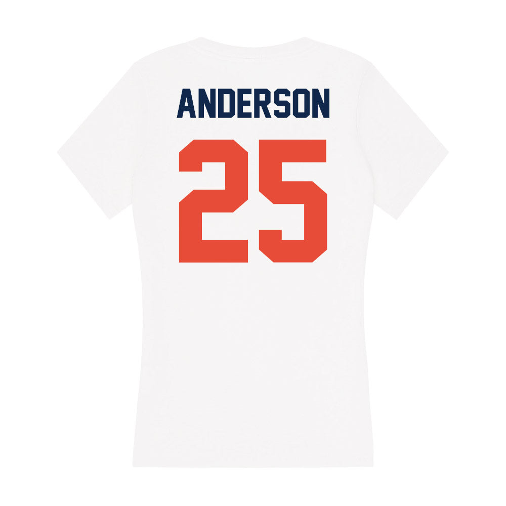 Illinois - NCAA Football : Jordan Anderson - Women's V-Neck T-Shirt-1