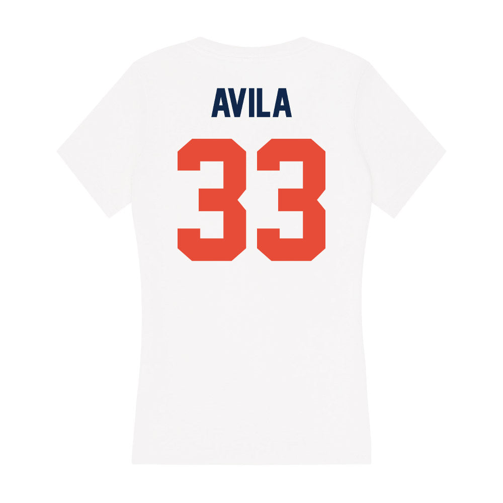 Illinois - NCAA Softball : Yazzy Avila - Women's V-Neck T-Shirt-1