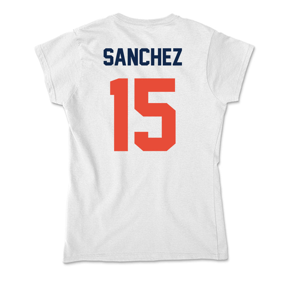 Illinois - NCAA Baseball : Julius Sanchez - Soft Style Women’s T-Shirt-1