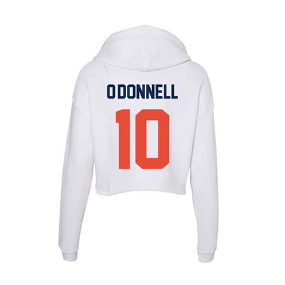 Illinois - NCAA Baseball : Aden O'Donnell - Women's Crop Fleece Hoodie-1