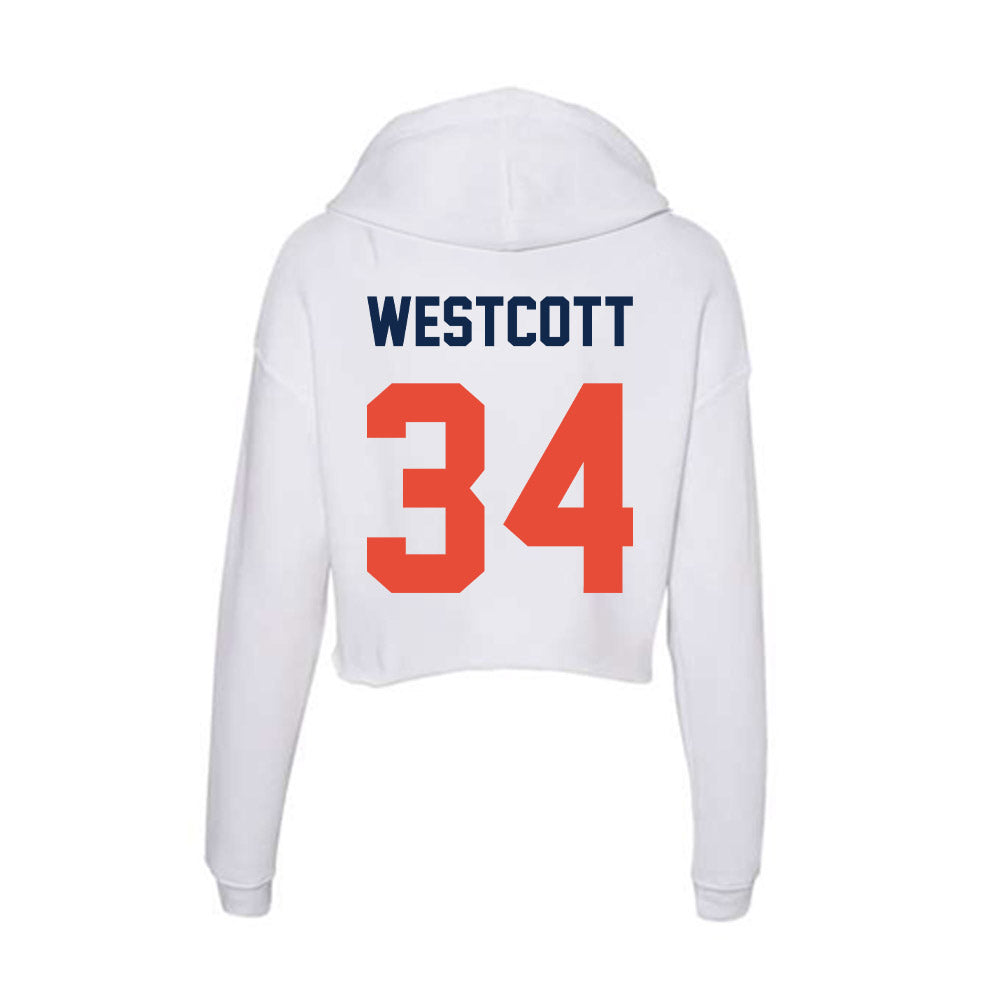 Illinois - NCAA Baseball : Drake Westcott - Women's Crop Fleece Hoodie-1