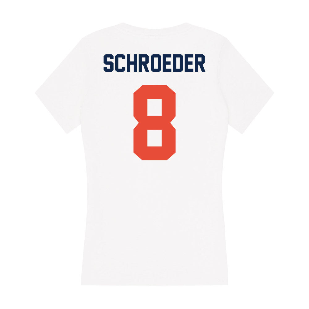 Illinois - NCAA Baseball : Jacob Schroeder - Women's V-Neck T-Shirt-1