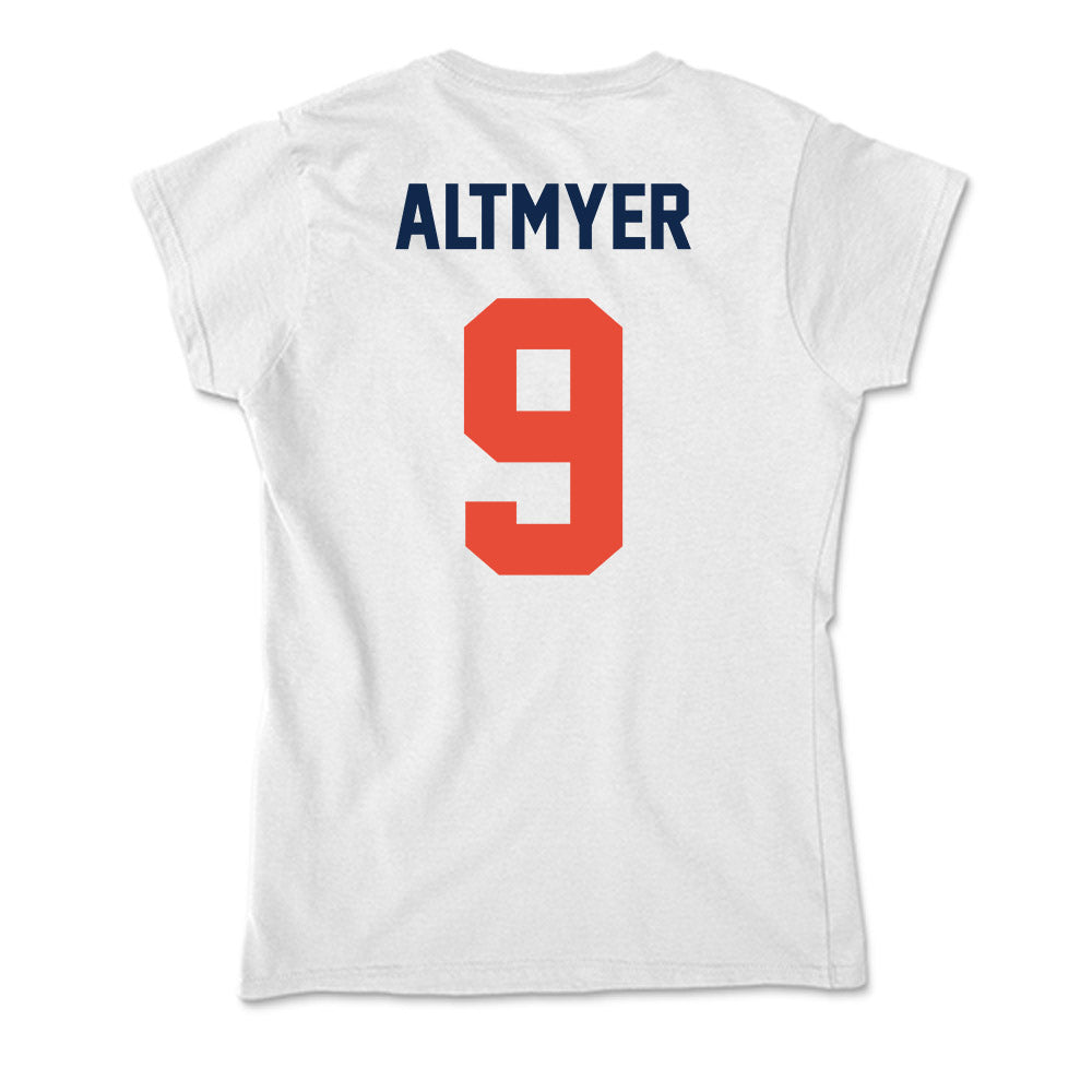 Illinois - NCAA Football : Luke Altmyer - Soft Style Women’s T-Shirt-1