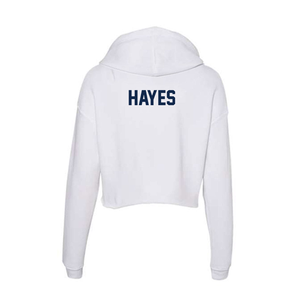 Illinois - NCAA Wrestling : Samuel Hayes - Women's Crop Fleece Hoodie-1