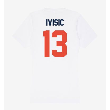 Illinois - NCAA Men's Basketball : Tomislav Ivisic - Women's V-Neck T-Shirt-1