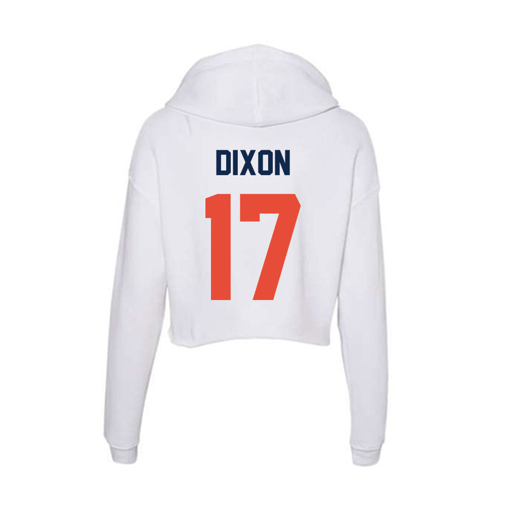 Illinois - NCAA Football : Collin Dixon - Women's Crop Fleece Hoodie-1