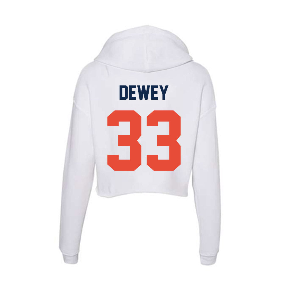 Illinois - NCAA Women's Basketball : Samantha Dewey - Women's Crop Fleece Hoodie-1