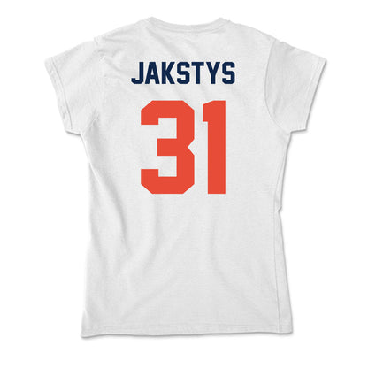 Illinois - NCAA Men's Basketball : Jason Jakstys - Soft Style Women’s T-Shirt-1