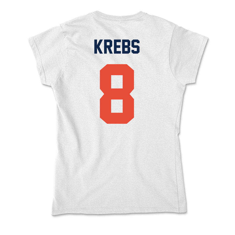 Illinois - NCAA Baseball : Lucas Krebs - Soft Style Women’s T-Shirt-1