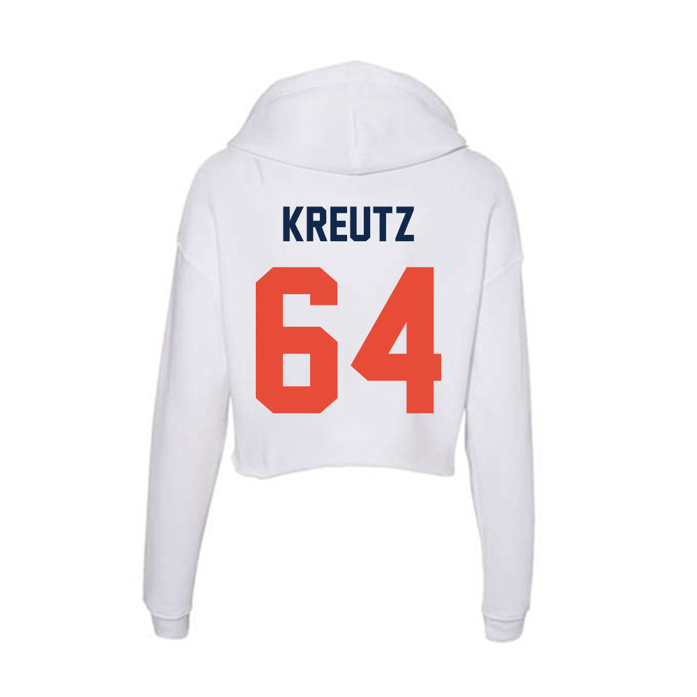 Illinois - NCAA Football : Josh Kreutz - Women's Crop Fleece Hoodie-1