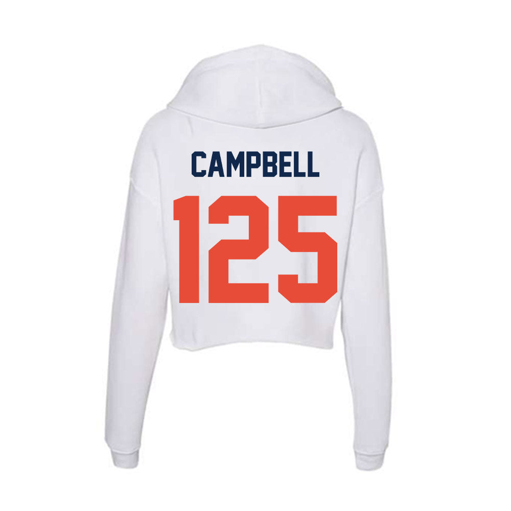 Illinois - NCAA Wrestling : Cj Campbell - Women's Crop Fleece Hoodie-1