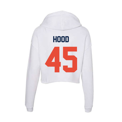 Illinois - NCAA Football : Malachi Hood - Women's Crop Fleece Hoodie-1