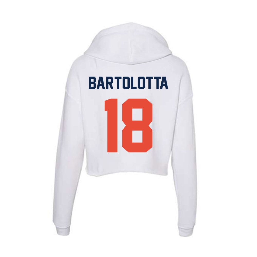 Illinois - NCAA Football : Michael Bartolotta - Women's Crop Fleece Hoodie-1