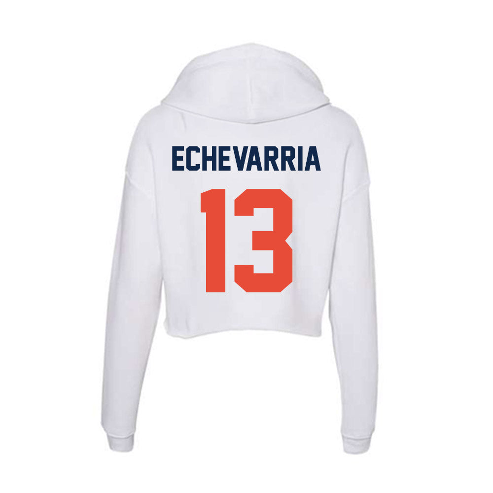 Illinois - NCAA Softball : Eden Echevarria - Women's Crop Fleece Hoodie-1