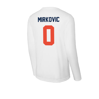 Illinois - NCAA Men's Basketball : David Mirkovic - Activewear Long Sleeve T-Shirt-1