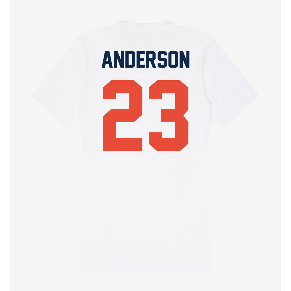 Illinois - NCAA Football : Jordan Anderson - Women's V-Neck T-Shirt-1