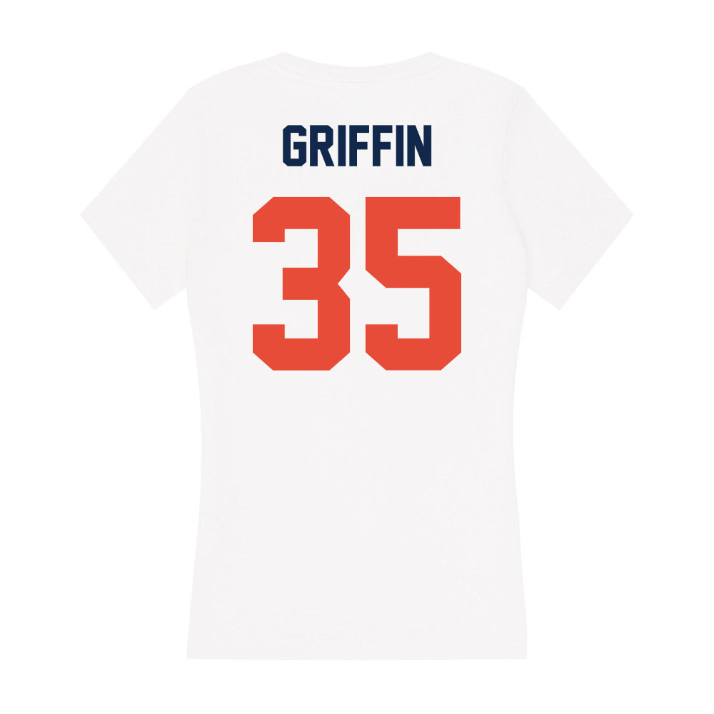 Illinois - NCAA Football : Grayson Griffin - Women's V-Neck T-Shirt-1