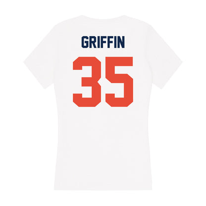 Illinois - NCAA Football : Grayson Griffin - Women's V-Neck T-Shirt-1