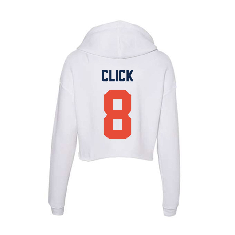 Illinois - NCAA Softball : Keirys Click - Women's Crop Fleece Hoodie-1