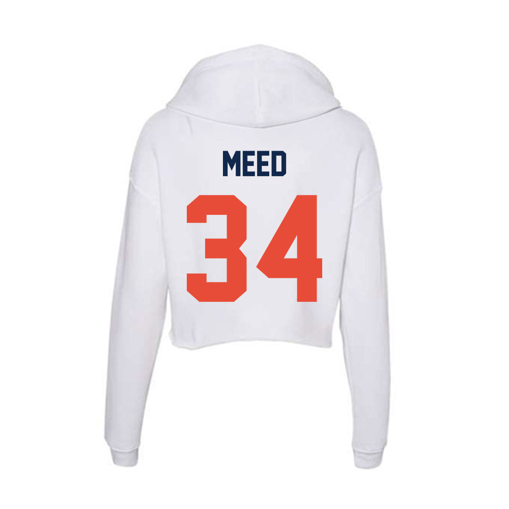 Illinois - NCAA Football : Ryan Meed - Women's Crop Fleece Hoodie-1