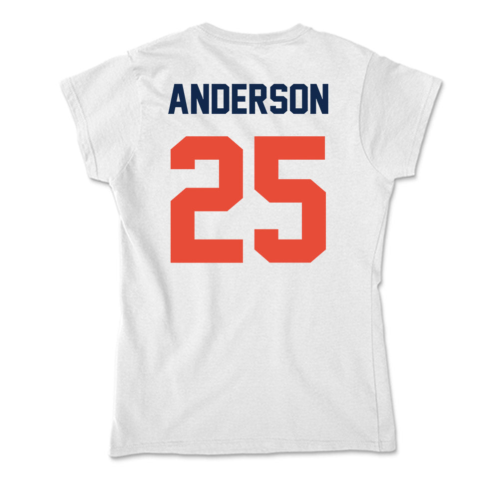 Illinois - NCAA Football : Jordan Anderson - Soft Style Women’s T-Shirt-1