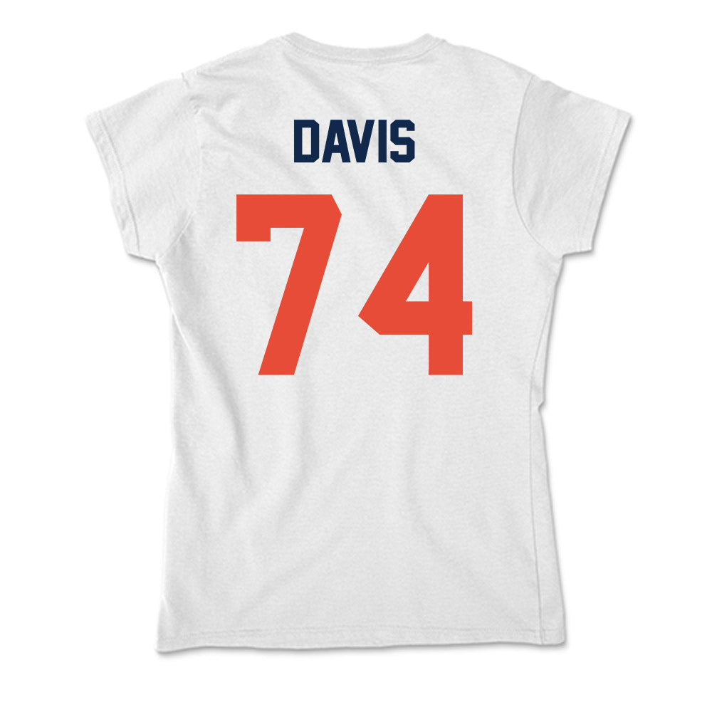 Illinois - NCAA Football : J.C. Davis - Soft Style Women’s T-Shirt-1